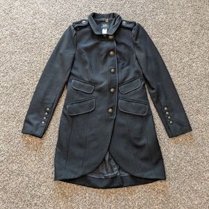 ******NOT FOR SALE*****D.E.P.T. Military Wool Blend Long Pea Dress Coat
